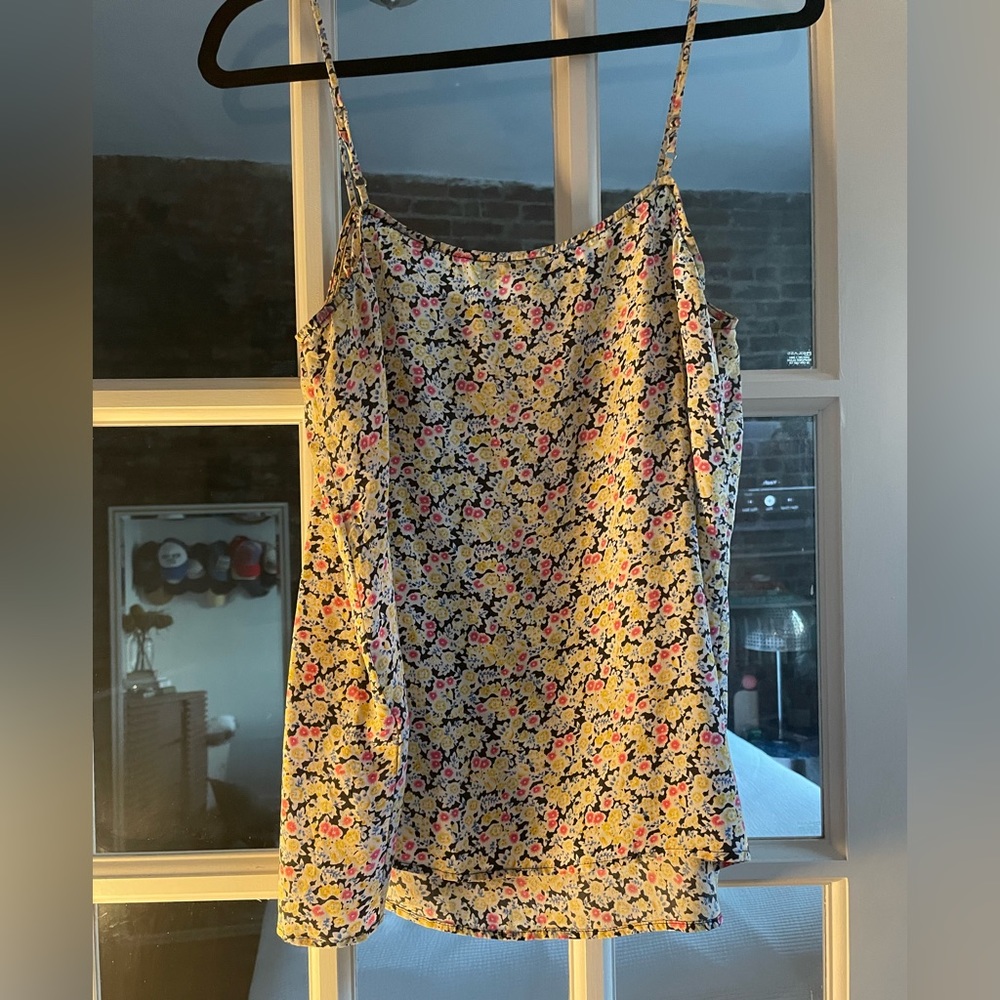 Equipment Floral Silk Tank